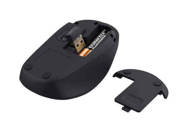 Мышь Trust YVI+ (24550) [беспроводная, светодиодная, 1600 DPI, красная]