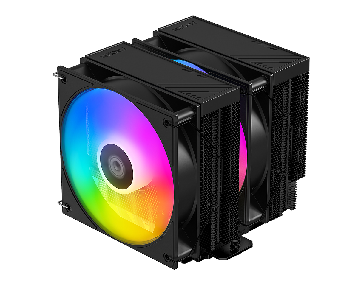 Система охлаждения ID-Cooling FROZN A620 PRO XE ARGB BLACK [120 x 120 x 25 мм, 2000 об/мин, 27.2 дБ, 4 pin]