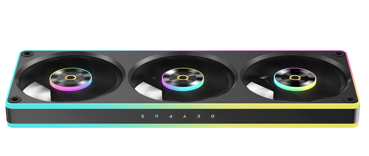 Комплект вентиляторов для корпуса Ocypus Sigma F36 BK ARGB [120 x 120 мм, 2200 об/мин, 82.5 CFM, 36 дБ, PWM]