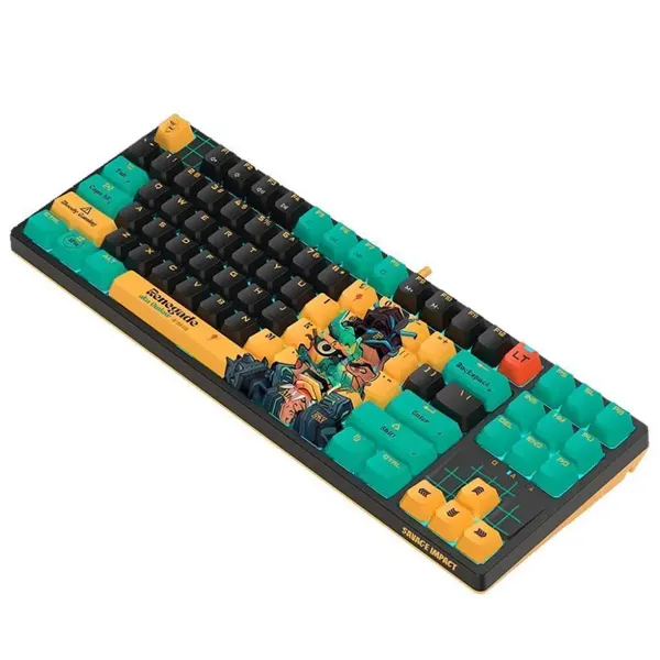 Клавиатура Bloody AT87 Renegade Black Midnight SAVAGE [оптическая, проводная, RGB подсветка, Bloody Alpha, черная]