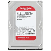 Жесткий диск Western Digital Red Plus (WD20EFPX) [2 ТБ, 3.5", SATA III, 5400 об./мин, кэш - 64 МБ, для сетевых накопителей (NAS)]