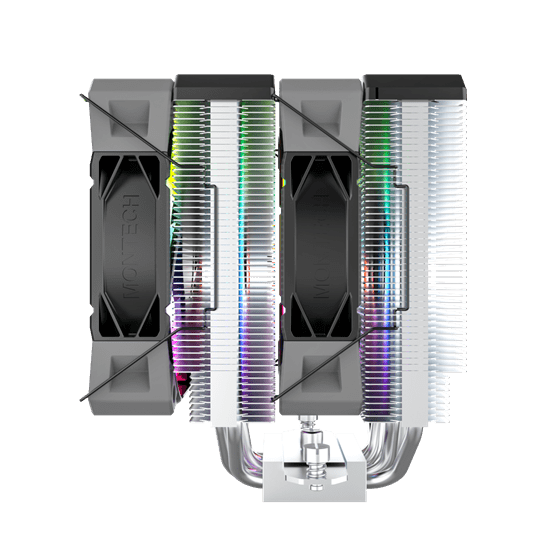 Система охлаждения Montech NX600 ARGB [160 мм, 2000 об/мин, 34.17 dBA, 4 pin]