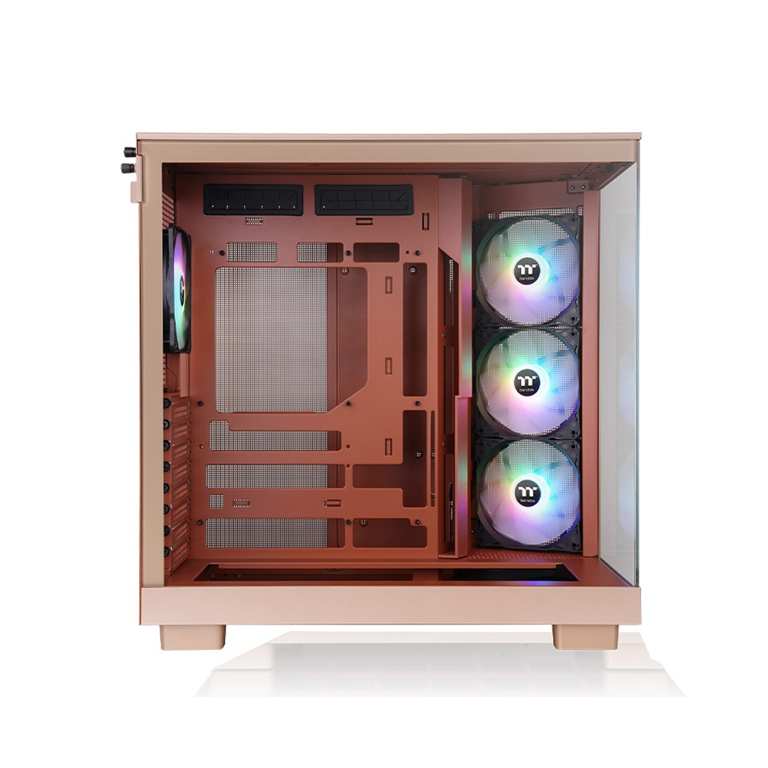 Корпус Thermaltake View 380 XL TG ARGB Gravel Sand (CA-11E-00MGWN-00) [Midi Tower, 4 x 120 мм ARGB, коричневый]