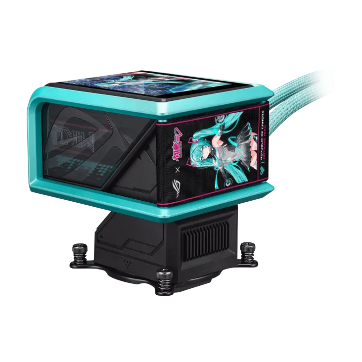 Система охлаждения Asus ROG RYUO IV 360 ARGB Hatsune Miku Edition [120 x 120 мм, 2650 об/мин, 39,6 дБ, 4 pin]
