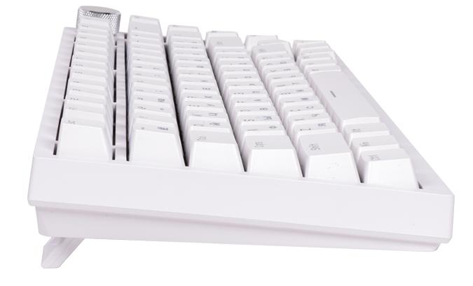 Клавиатура Ajazz AK820 [механическая, проводная, голубая подсветка, Blue, белая]