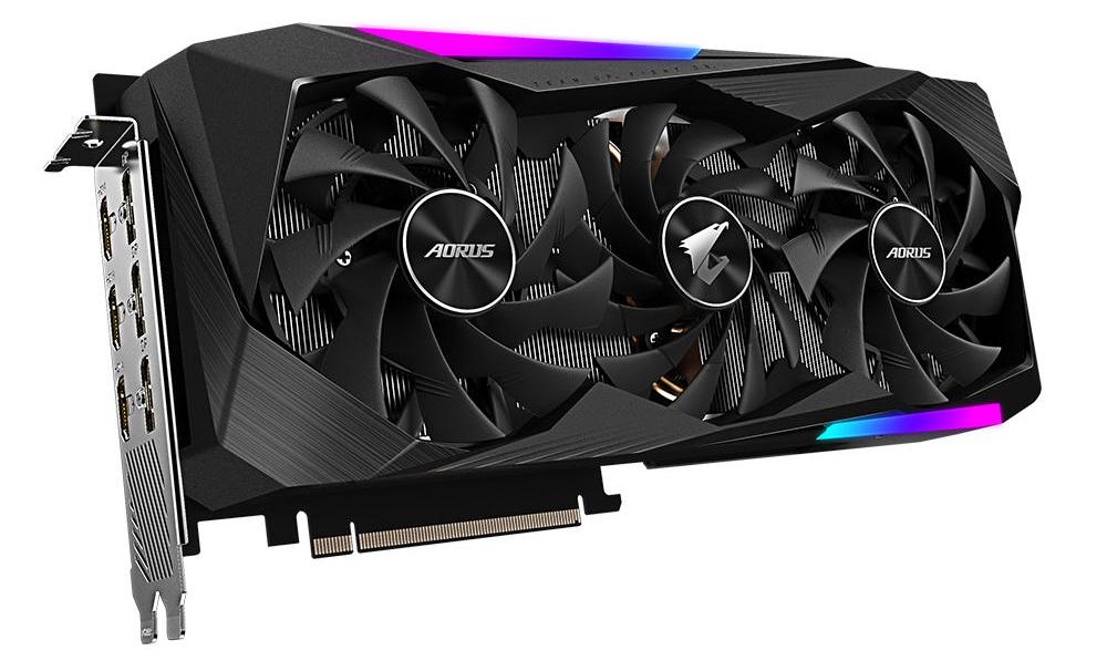 Видеокарта Gigabyte AORUS GeForce RTX 3070 MASTER (GV-N3070AORUS M-8GD) [8 ГБ, GDDR6, 256 бит