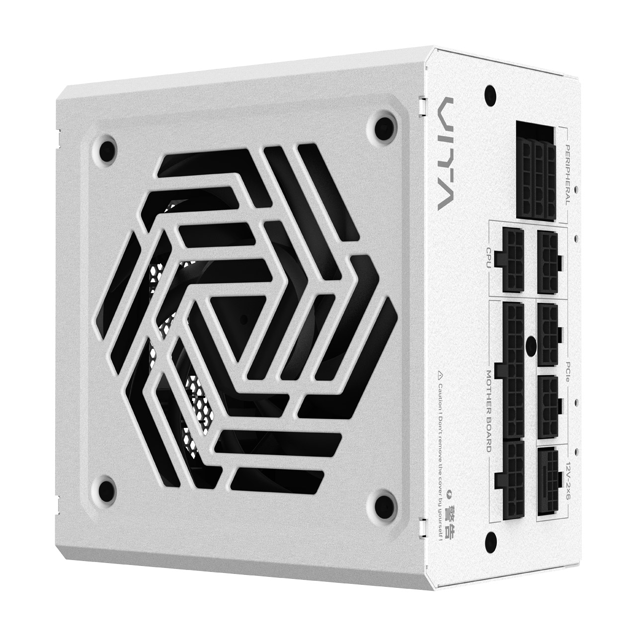 Блок питания FSP VITA-1000GM White (VITA-1000GM) [1000 Вт, 80 PLUS Gold, 8x SATA, 1 x 16 pin (12VHPWR), 4 x 6+2 pin PCIe, 2x 4+4 pin CPU, ATX]