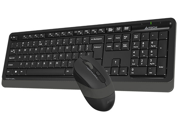 Клавиатура+мышь беспроводная A4tech Fstyler FG1010S-Black-Grey USB 