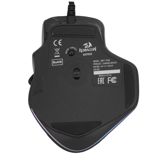 Мышь Redragon Aatrox (71276) [проводная, светодиодная, 12400 DPI, подсветка, черная]