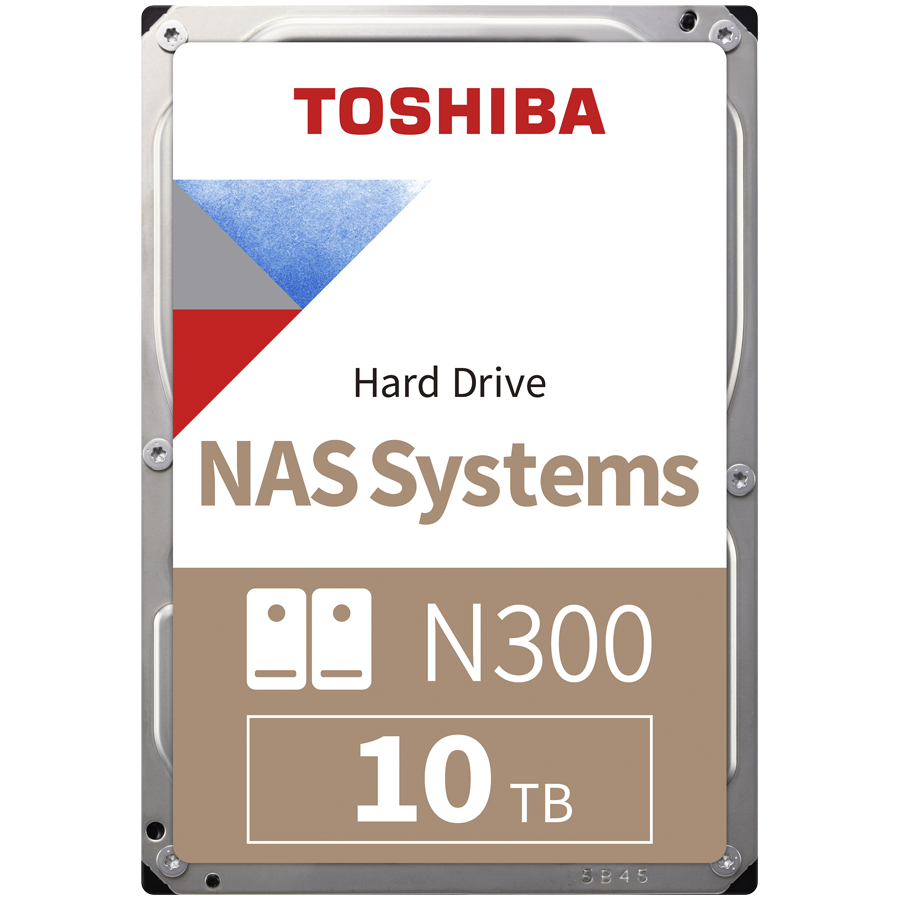 Жесткий диск Toshiba N300 (MN10ADA10TS) [10 ТБ, 3.5", SATA III, 7200 об./мин, кэш - 512 МБ, для сетевых накопителей (NAS), корпоративного класса]