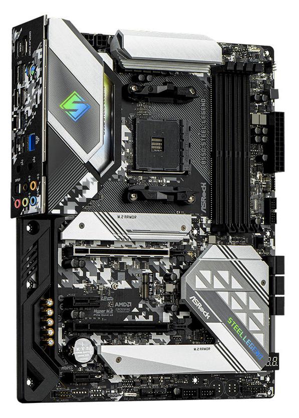 Материнская плата ASRock B550 STEEL LEGEND, AM4, AMD B550, 4xDDR 4, 2xM.2, 2xPCI-E x16, Standard-ATX