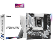 Материнская плата ASRock B760M PRO RS [LGA 1700, Intel B760, 4xDDR 5, 3xM.2, 2xPCI-E x16, Micro-ATX]