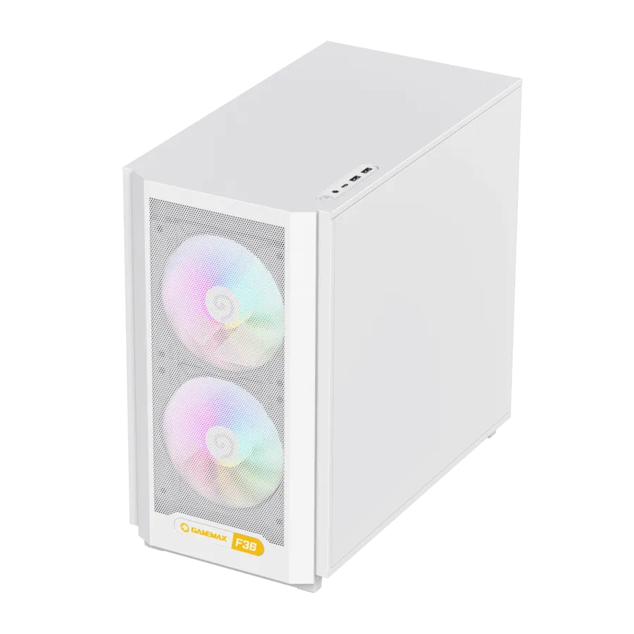 Корпус GameMax F36 WH White (1116-4036R0010) [Midi Tower, 2 x 140x140 мм, белый]