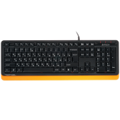 Клавиатура A4Tech Fstyler FK10 [Мембранная, проводная, клавиш - 104, черная]