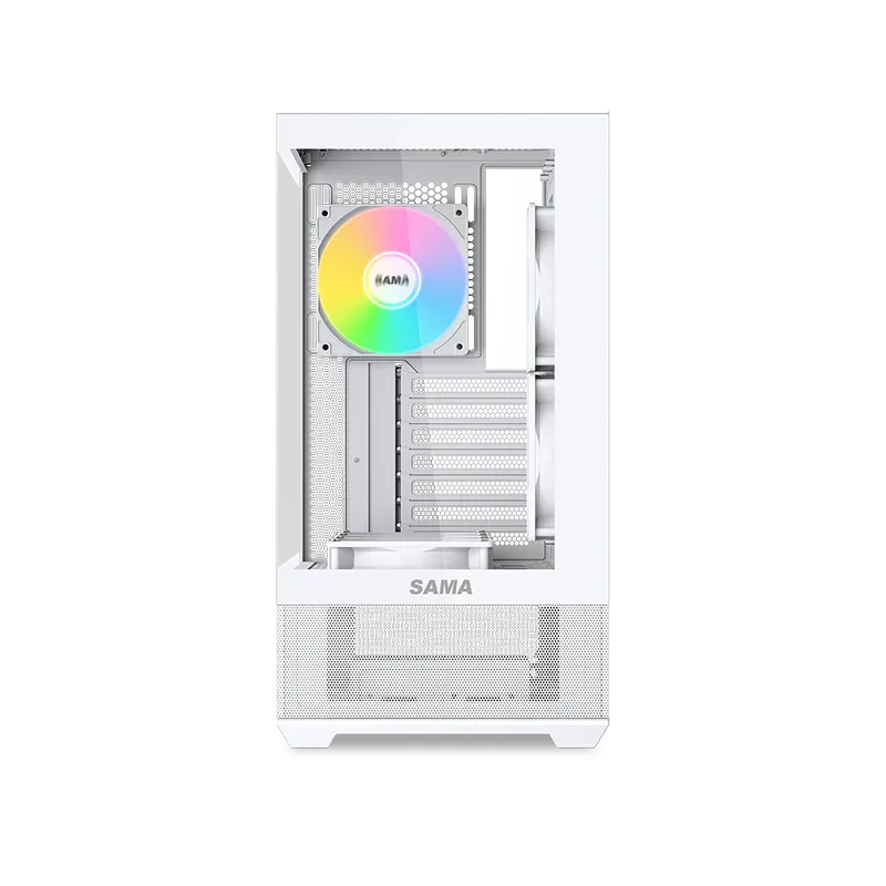 Корпус Sama V40 [Midi Tower, 5×120 мм ARGB, белый]