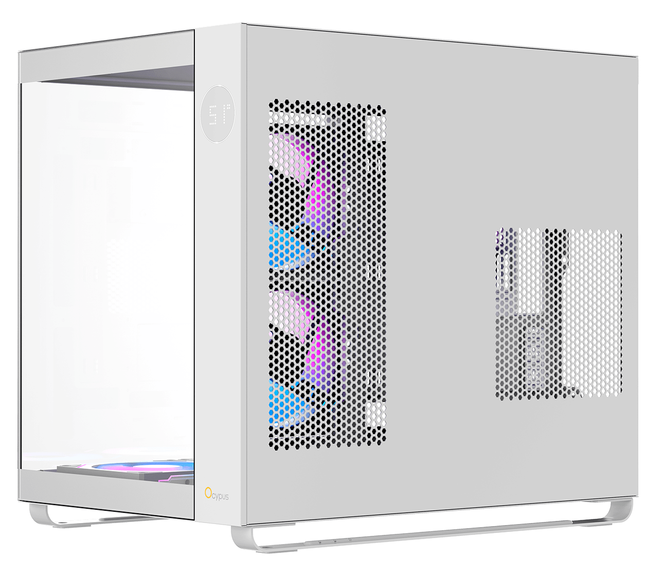 Корпус Ocypus Iota C70 ARGB (Iota-C70-WHD600XX-GL) [Midi Tower, 6 x 120 мм ARGB, белый]
