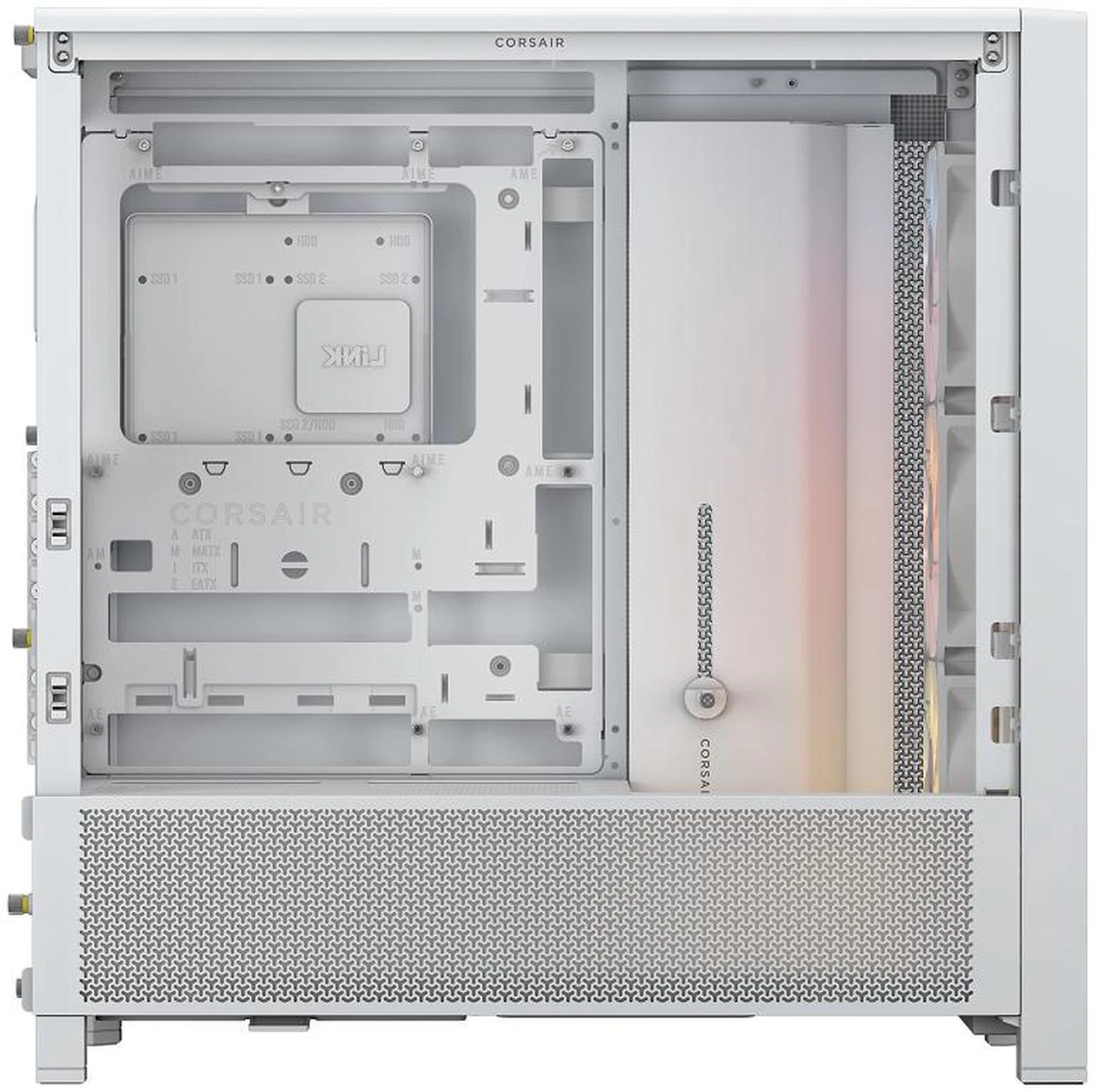 Корпус Corsair FRAME 4000D RS ARGB (CC-9011297-WW) [Midi Tower, 3 x 120 мм ARGB, белый]