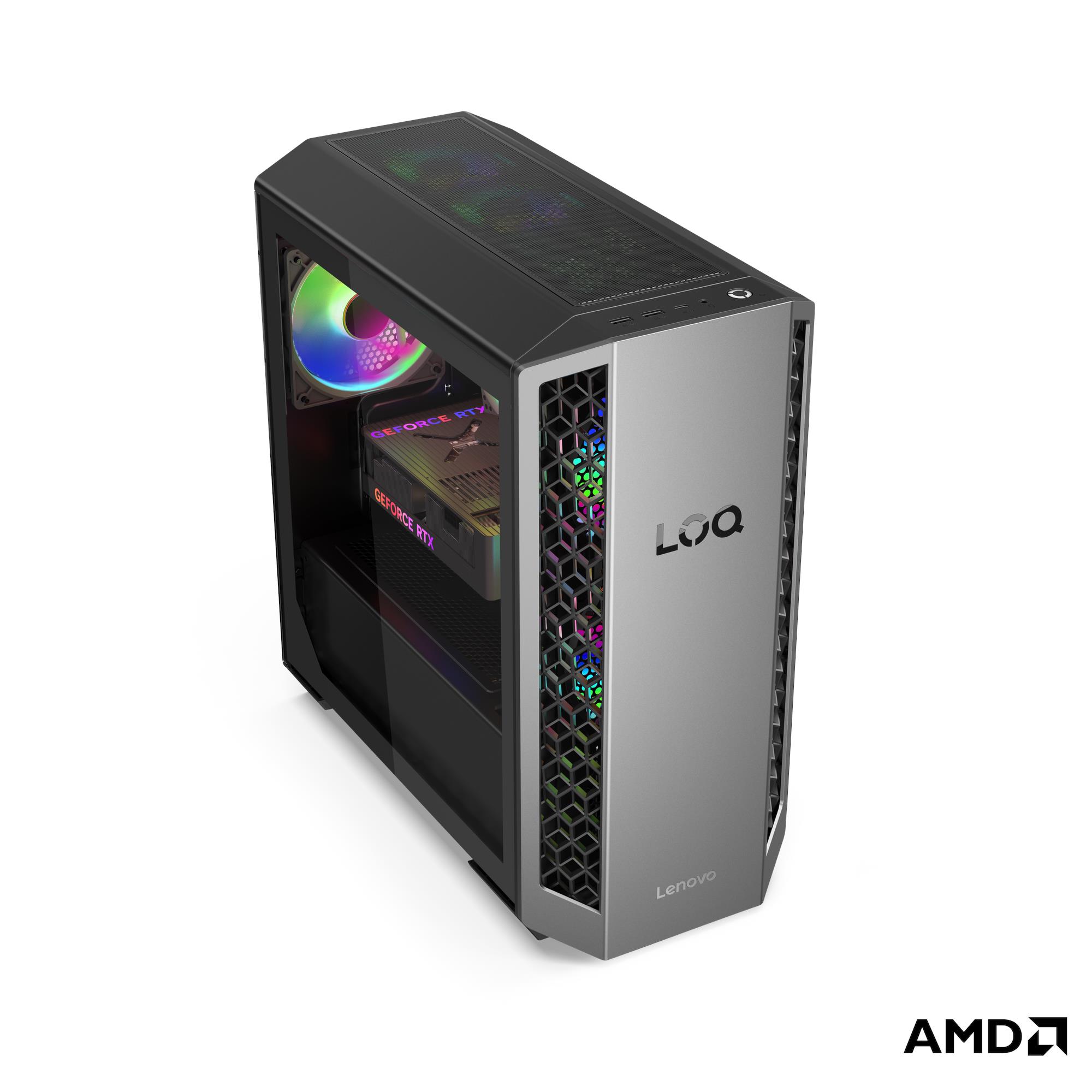 Системный блок Lenovo LOQ Tower 26ADR10 (91DF000QKZ) [Ryzen 7 8745HX, 16 ГБ ОЗУ, 512 ГБ SSD, RTX 5060, DOS]