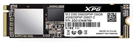 Твердотельный накопитель SSD ADATA SX8200 Pro ASX8200PNP-256GT-C, 256GB/ M.2 PCIe