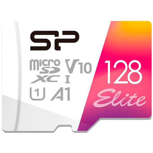 Карта памяти SILICON POWER 128GB Elite microSDHC/SDXC U1 V10 (SP128GBSTXBV1V20SP)