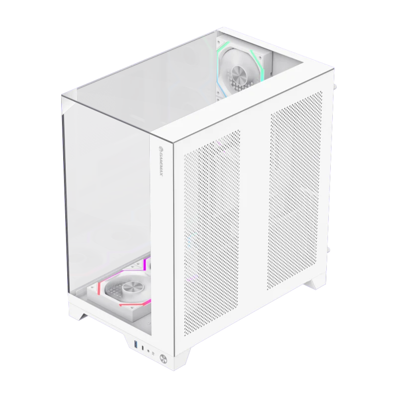 Корпус GameMax Infinity Pro WH White (14100903091) [Midi Tower, 5 x 120мм ARGB, белый]