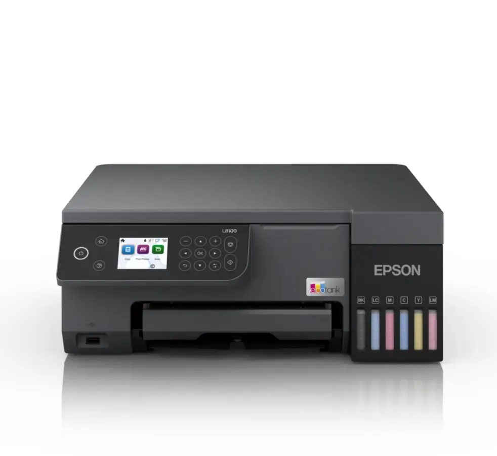 МФУ Epson L8100 (C11CK94401) [A4, струйный, цветной, СНПЧ, 5760 x 1440 DPI, Wi-Fi, USB]