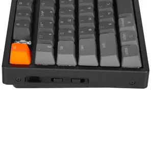 Клавиатура Keychron K8 (K8-C3) [механическая, проводная + беспроводная, RGB подсветка, Keychron Brown, черная]