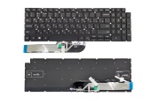Клавиатура для ноутбука Dell Inspiron 7590/ Vostro 5593/ 5501, RU, подсветка, черная