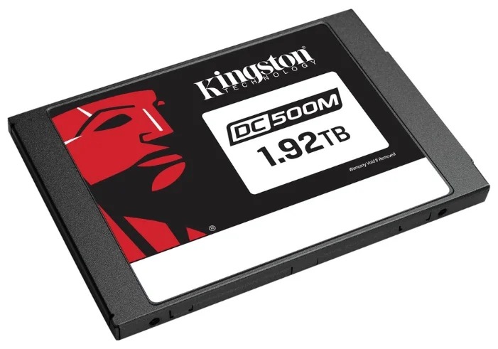 SSD накопитель Kingston DC500M (SEDC500M/1920G) [1920 ГБ, 2.5"SATA III, чтение: 520 МБ/с, запись: 555 МБ/с, TLC]