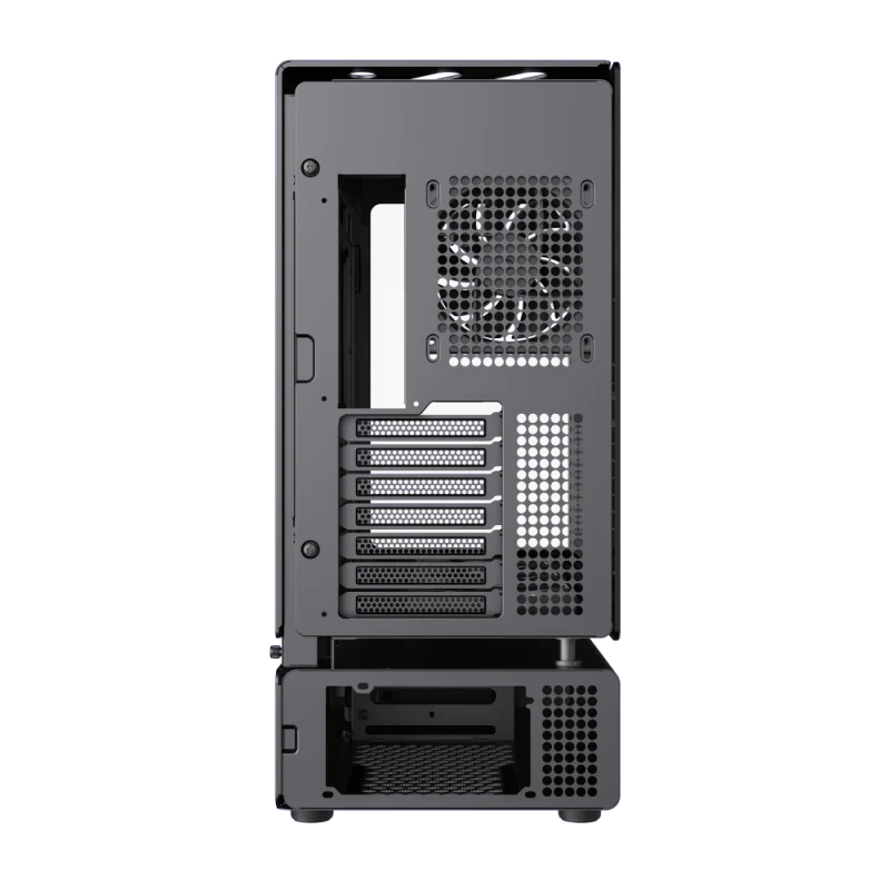Корпус GameMax N80 BK Black (12118000001) [Midi Tower, 6 x 120мм ARGB, черный]