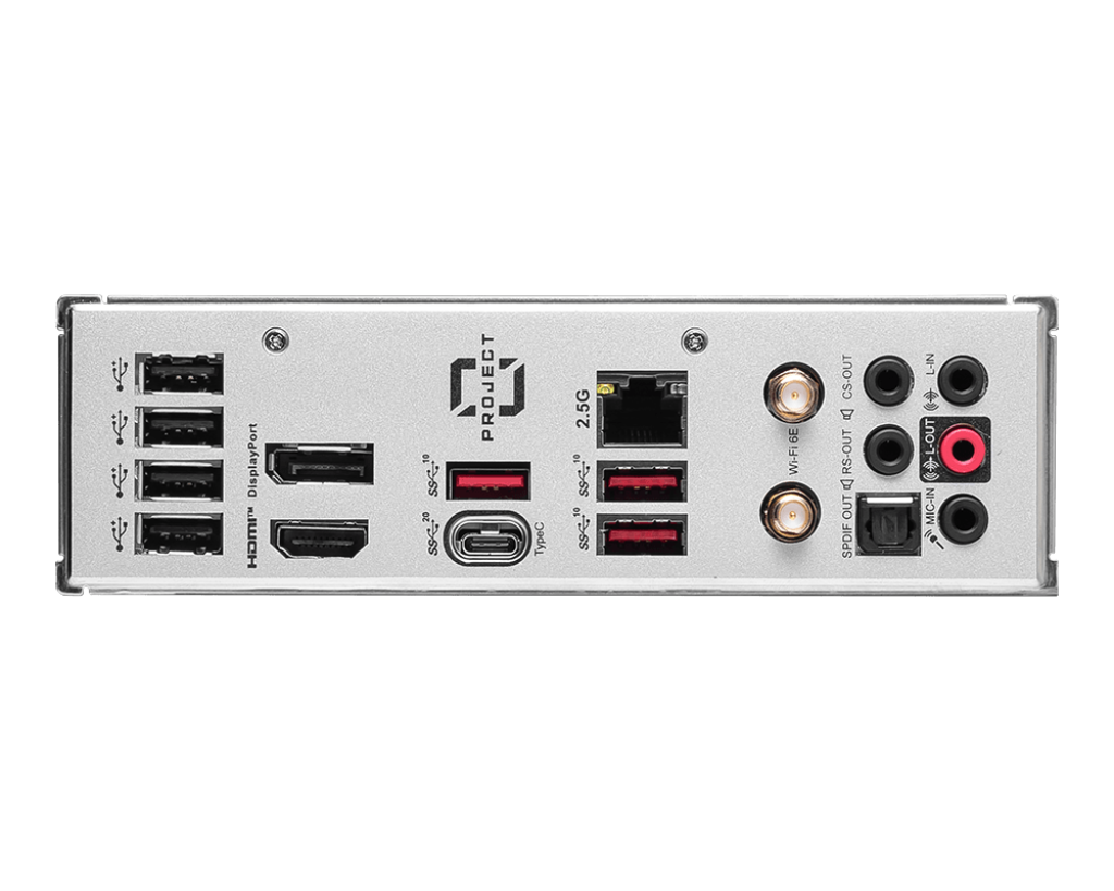 Материнская плата MSI B760M PROJECT ZERO [LGA 1700, Intel B760, 4xDDR 5, 2xM.2, 2xPCI-E x16, Micro-ATX]