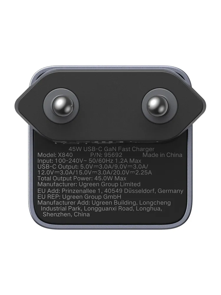 Зарядное устройство UGREEN X840 (95692B) 45W 