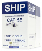 Кабель сетевой SHIP D108 Cat.5e UTP 30В LSZH (бухта) - купить в интернет-магазине Forcecom.kz Кабель сетевой SHIP D108 Cat.5e UTP 30В LSZH (бухта)