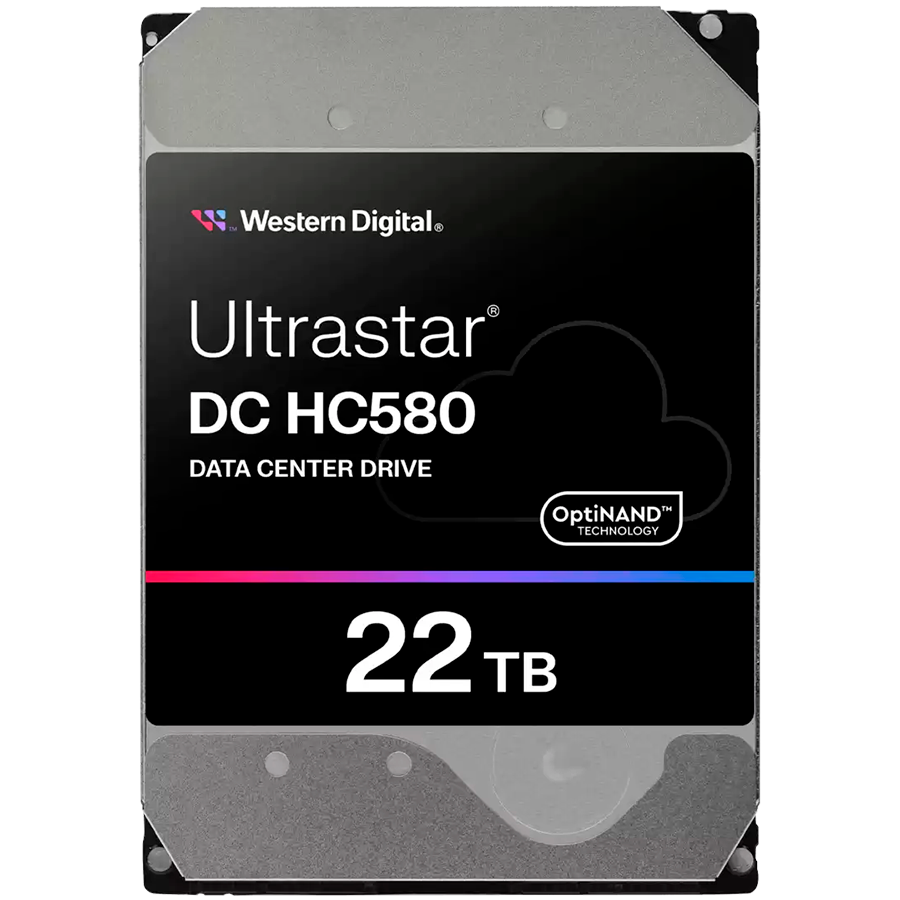Жесткий диск Western Digital Ultrastar DC HC580 (WUH722422AL5204) [22 ТБ, 3.5", SAS, 7200 об./мин, кэш - 512 МБ, корпоративного класса]