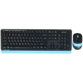 Клавиатура+мышь беспроводная A4tech Fstyler FG1010S-Blue 