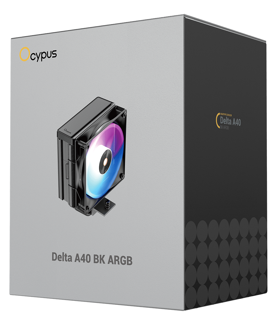 Система охлаждения Ocypus Delta A40 BK ARGB [120 x 120 мм, 2000 об/мин, 29 дБ, 4 pin]
