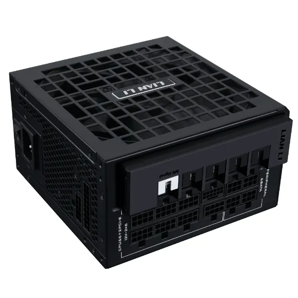 Блок питания Lian Li RS1200G BLACK 1200W (G9P.RS1200G.BH00.EU) [1200 Вт, 80 PLUS Gold, 12x SATA, 1 x 16 pin (12VHPWR), 3 x 6+2 pin PCIe, 2x 4+4 pin CPU, ATX]