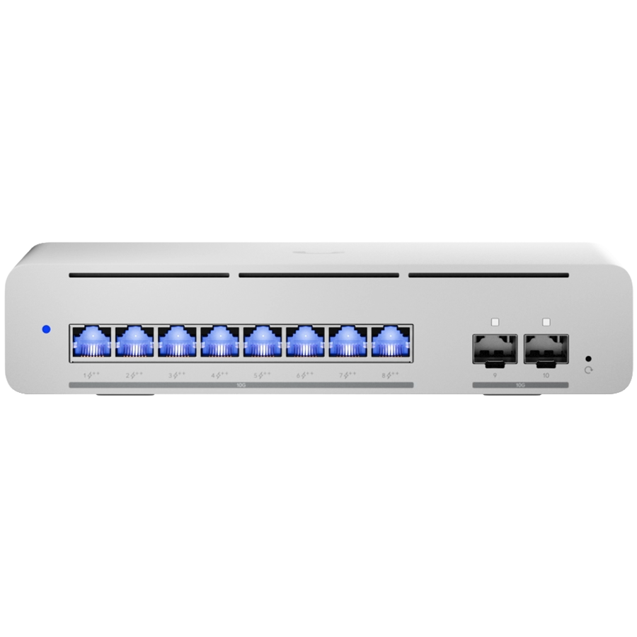 Коммутатор Ubiquiti Pro XG 8 PoE Layer 3 Etherlighting (USW-Pro-XG-8-PoE-EU) (8) 10 GbE and (2) 10G SFP+ ports