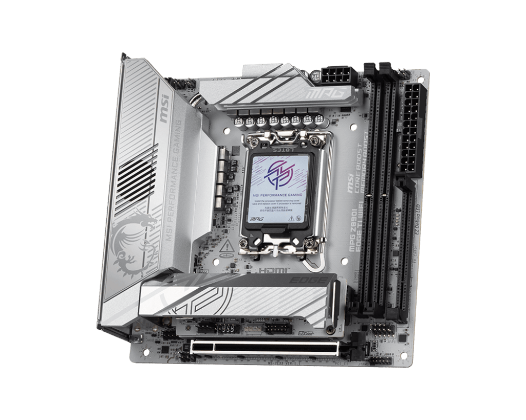Материнская плата MSI MPG Z890I EDGE TI WIFI LGA1851 2xDDR5 2xSATA3 4xM.2 1xHDMI 2xThund Mini ITX