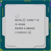 Процессор S-1151v2, Intel Core i3-8100 (3.6 GHz), OEM 