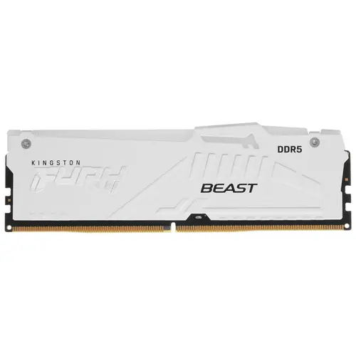 Оперативная память Kingston Fury Beast White RGB (KF556C40BWA-16) [16 ГБ, DDR 5, 5600 МГц, 1.25 В, подсветка]