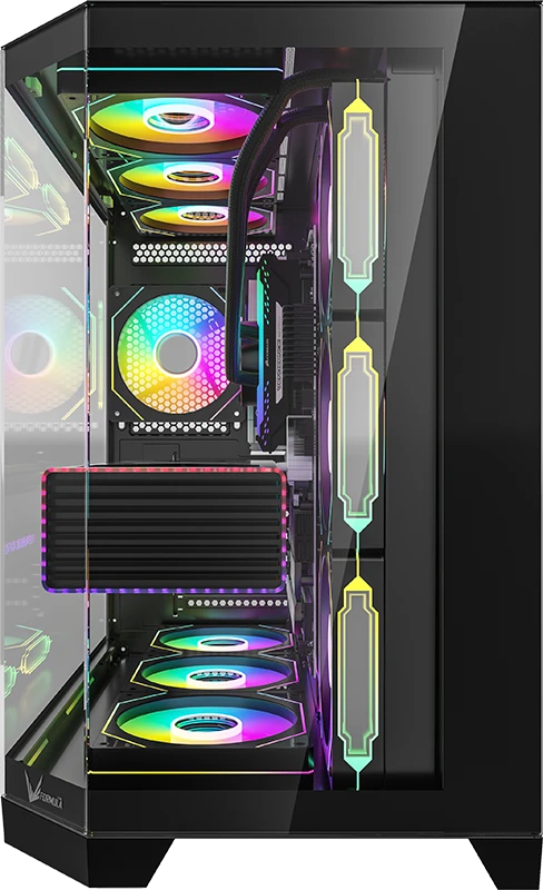 Корпус Formula V Crystal Z6 Floe [Midi Tower, 4 x 120мм Floe ARPW, черный]
