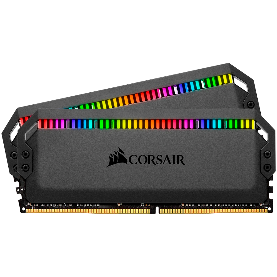 Комплект оперативной памяти Corsair DOMINATOR PLATINUM RGB (CMT16GX4M2C3200C16) [16 ГБ, DDR 4, 3200 МГц, 1.35 В, подсветка, KIT]