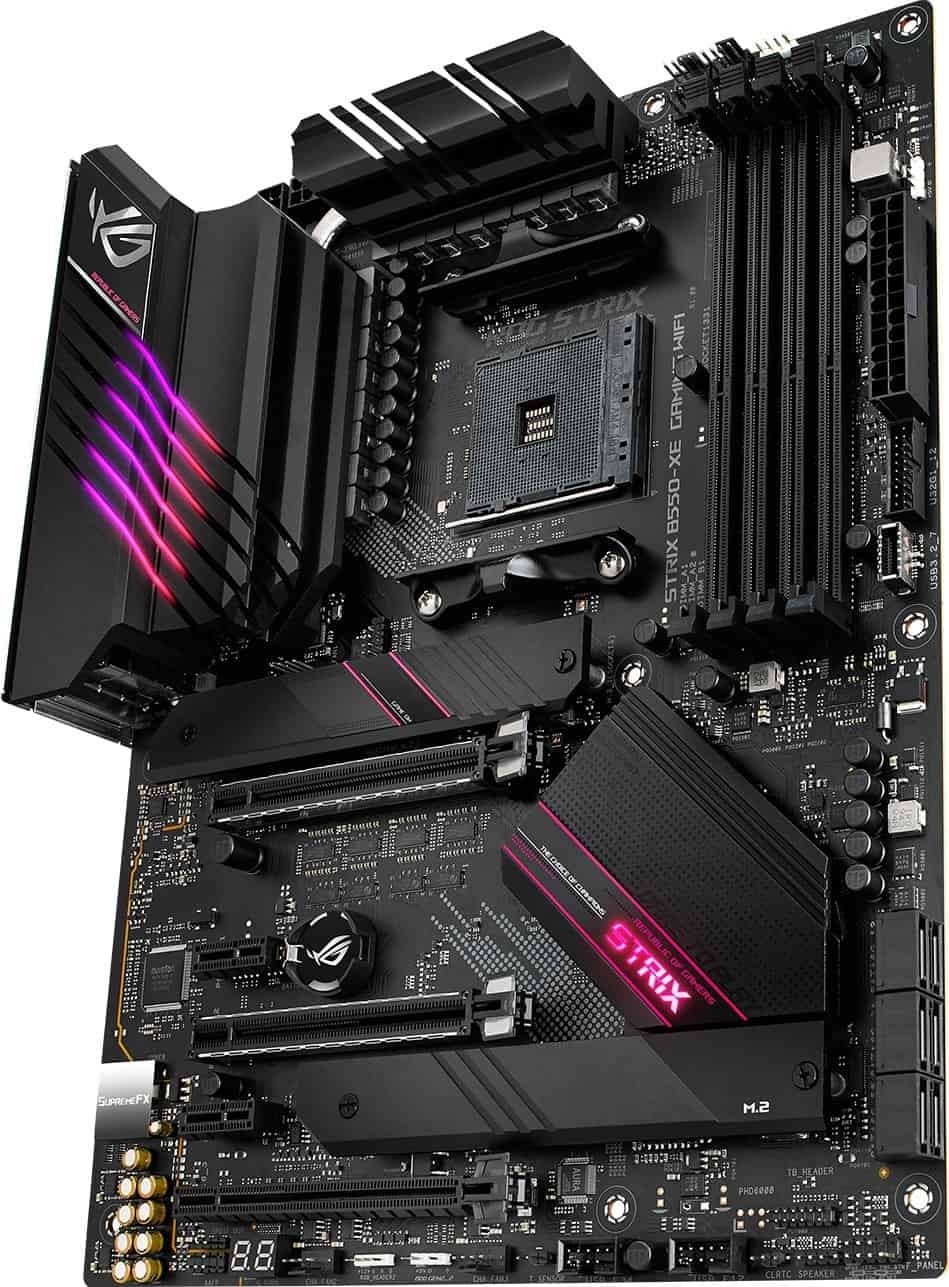 Материнская плата ASUS ROG STRIX B550-XE GAMING WIFI, [AM4, AMD B550, 4xDDR 4, 2xM.2, 3xPCI-E x16, Standard-ATX]