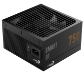 Блок питания AeroCool SMART B1 750 (ACPB-SR75FEC.71) [750 Вт, 80 PLUS Bronze, 8x SATA, 1 x 16 pin (12VHPWR), 3 x 6+2 pin PCIe, 2x 4+4 pin CPU, ATX]