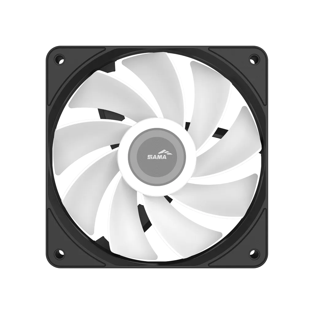 Вентилятор для корпуса Sama FZ12R ARGB BK (Reverse) [120 x 120 x 25 мм, 1600 об/мин, 69.63 CFM, 34 дБ, PWM]