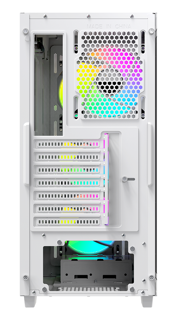 Корпус Ocypus Gamma C60 ARGB (Gamma-C60-WHG400XX-GL) [Midi Tower, 4 x 120 мм ARGB, белый]