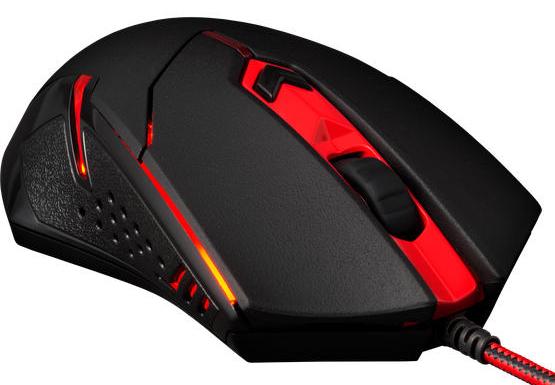 Мышь + коврик Redragon M601BA [проводная, светодиодная, 3200 DPI, 1000 Гц, подсветка]