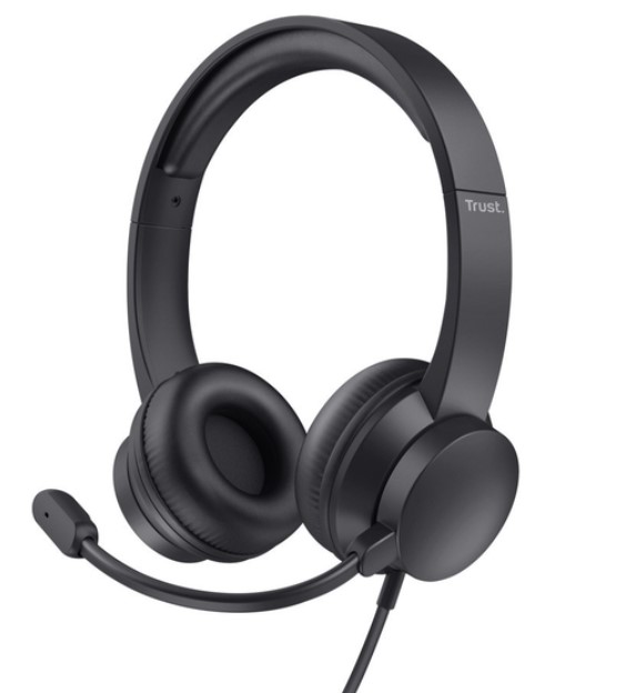 Наушники-гарнитура проводная Trust Ayda черный