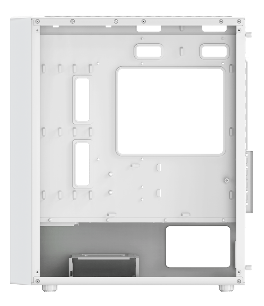 Корпус Ocypus Gamma C50 WH ARGB (Gamma-C50-WHG400XX-GL) [Mini Tower, 4 x 120 мм, белый]